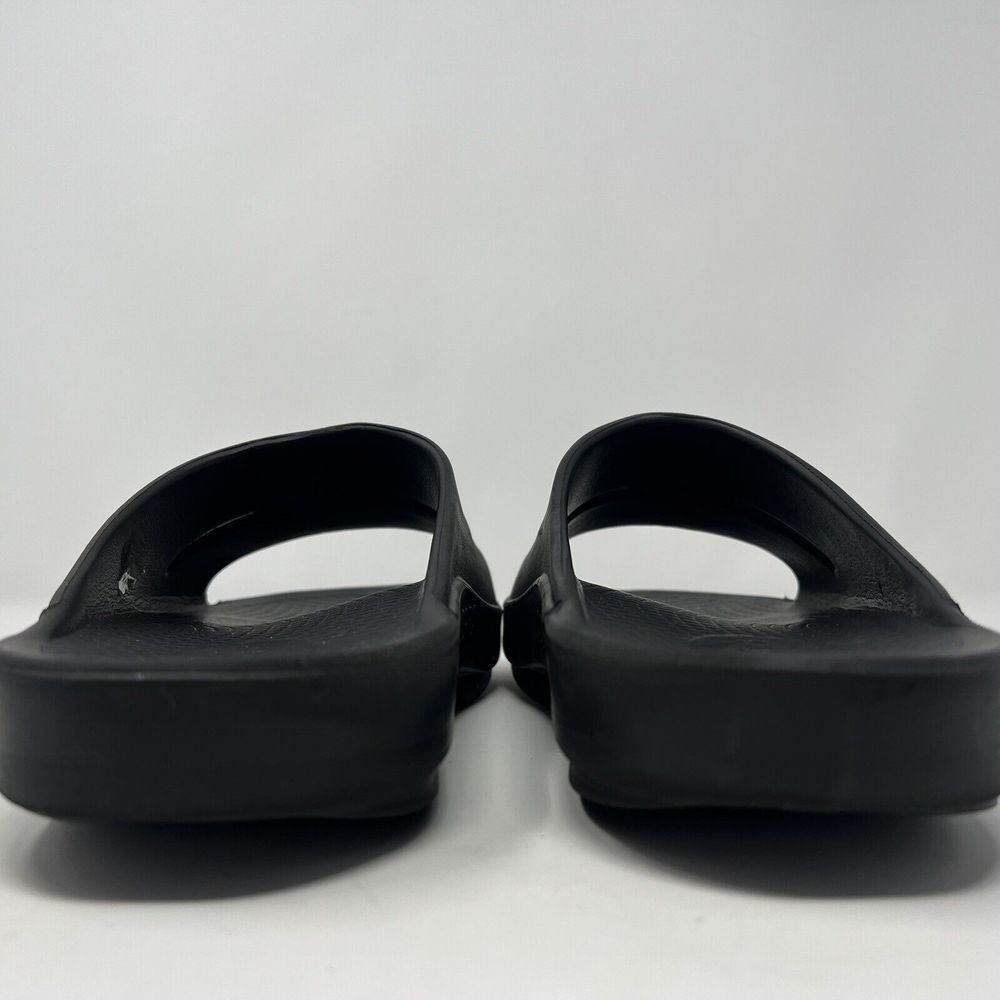 Oofos OOahh Men's 8 Women's 10 Black Open Toe Slip-On Lightweight‎ Slide Sandals - Picture 5 of 7